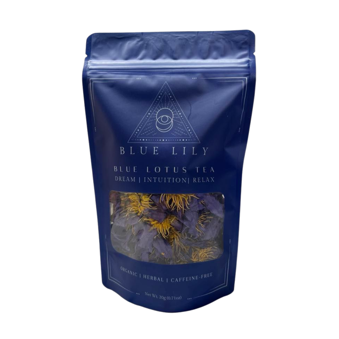 Blue Lotus flower in blue bag