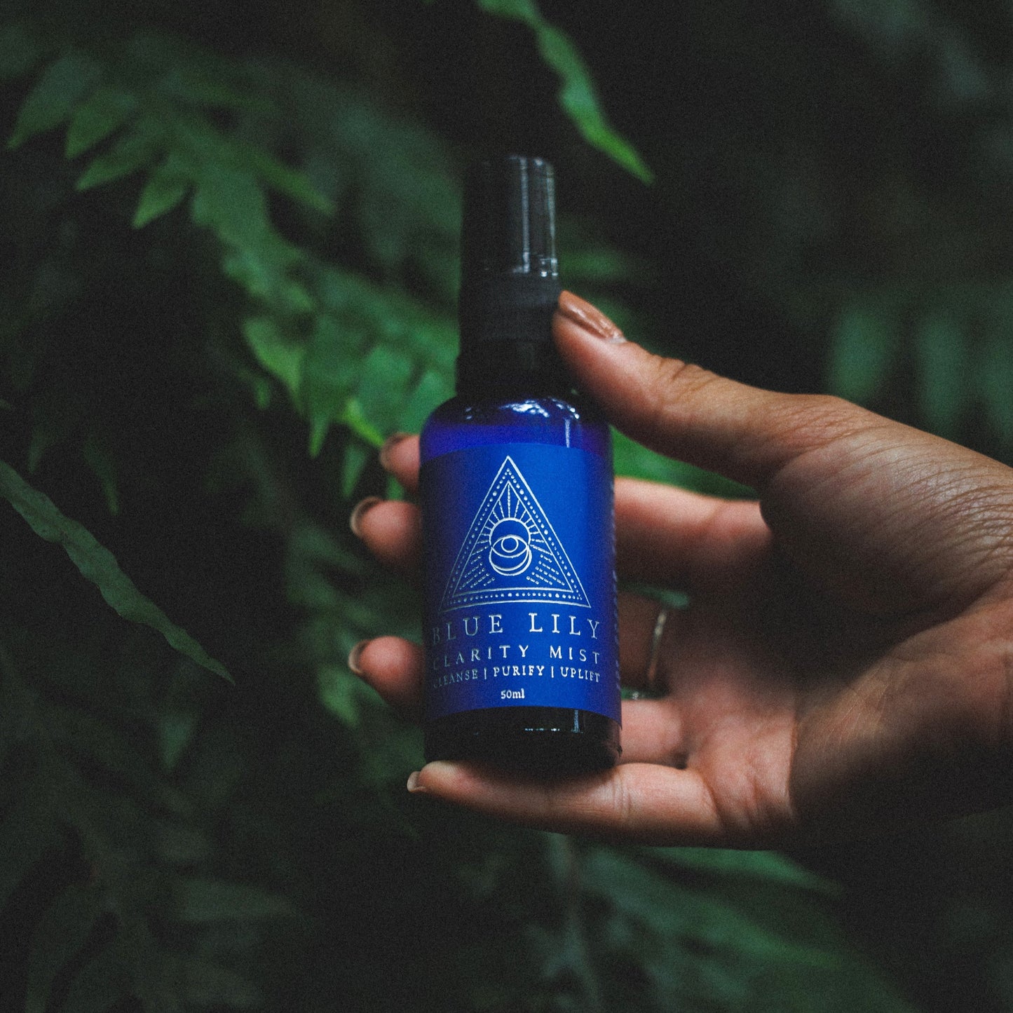 Clarity mist infused with blue lotus (blue lily) for mindfulness and meditation