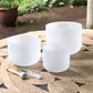 Lot de 3 bols chantants en cristal